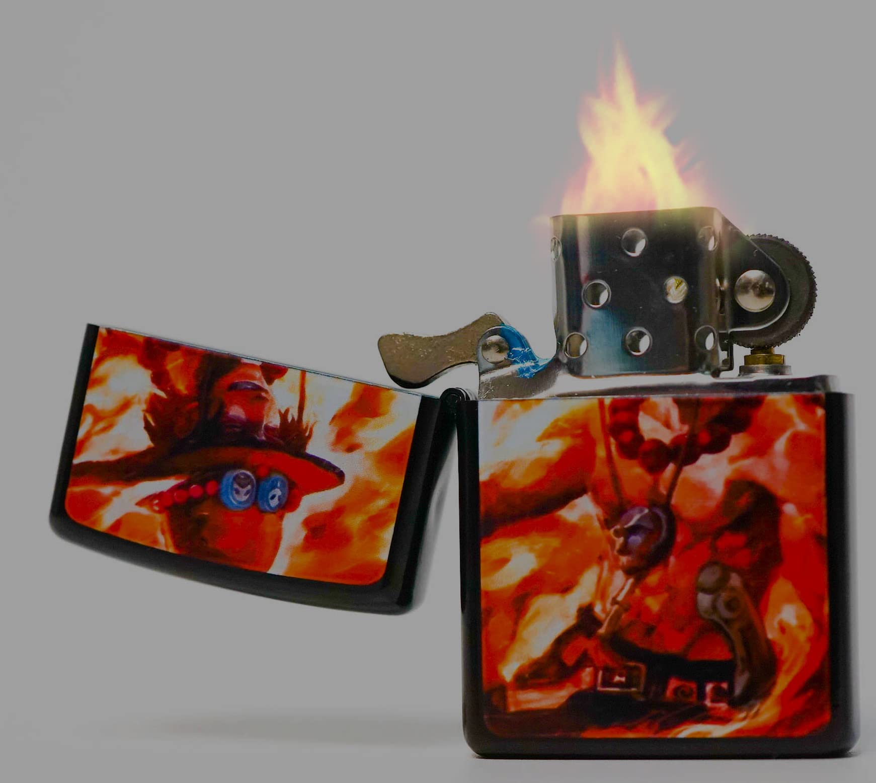 Amazon.co.jp: エース ワンピース ライター onepiece zippo型 ジッポ型