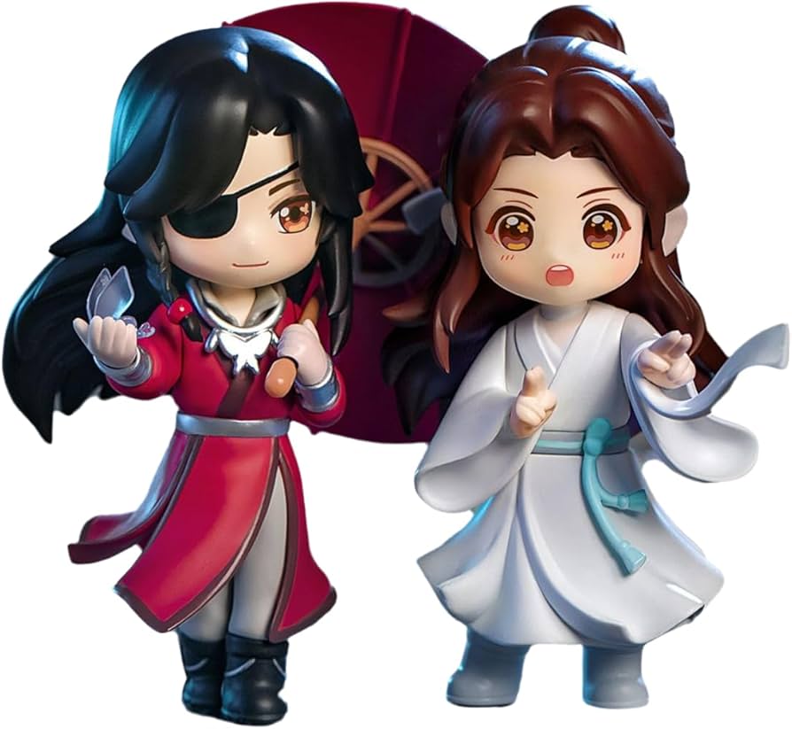 Amazon.co.jp: 天官赐福フィギュア,Q版デスクトップの装飾,“幸与君逢