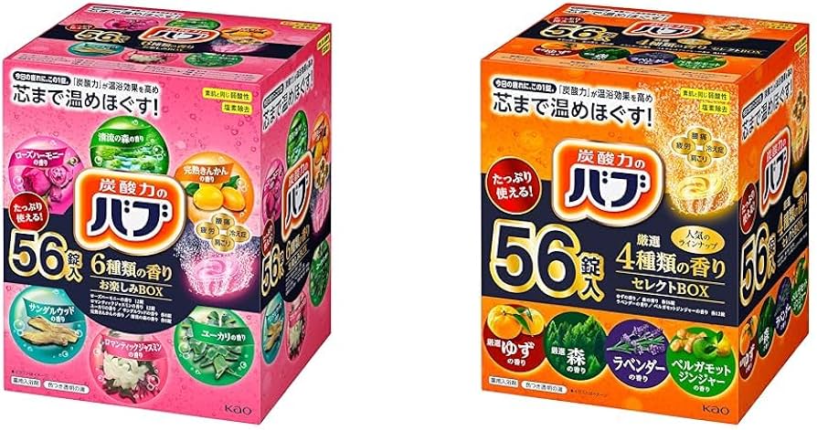 Amazon | バブ 【セット買い】【大容量】 6種類の香りセレクトBOX 薬用