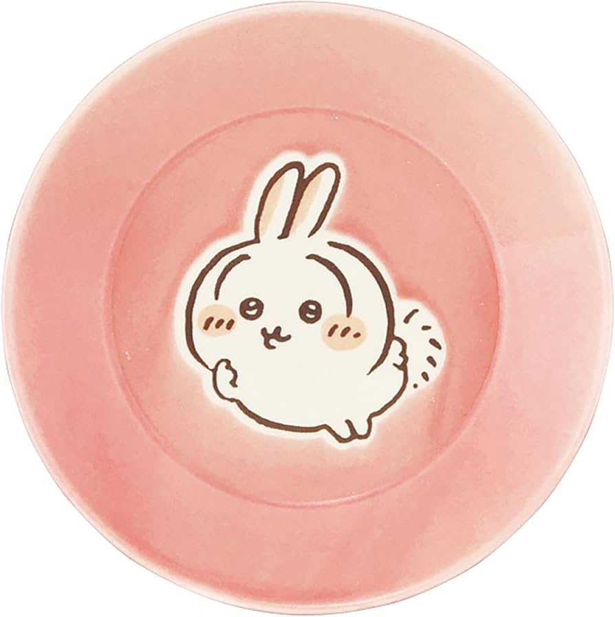 Amazon｜ちいかわ 公式ライセンス 皿 小皿 径13.5×2cm うさぎ カラーズ