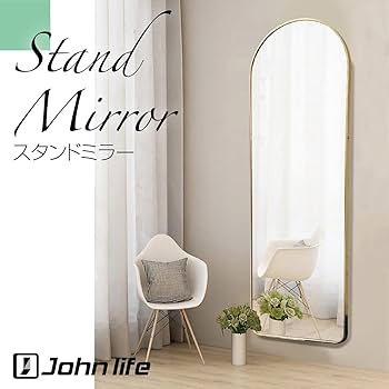 Amazon.co.jp: johnlife アーチ鏡 壁掛け スタンド 2way おしゃれ 軽量