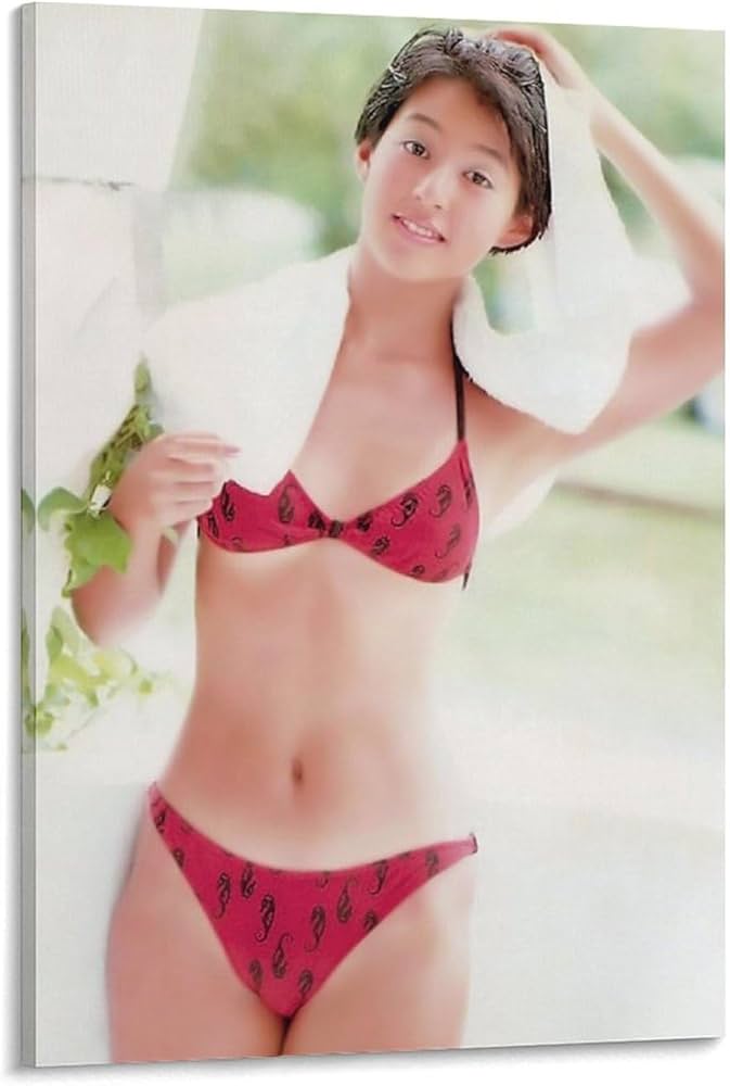 Amazon.co.jp: 鈴木保奈美写真ビキニポスター アートパネル キャンバス