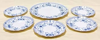 Amazon.co.jp: NARUMIナルミ ミラノ ボーンチャイナ 大皿1＆ケーキ皿5