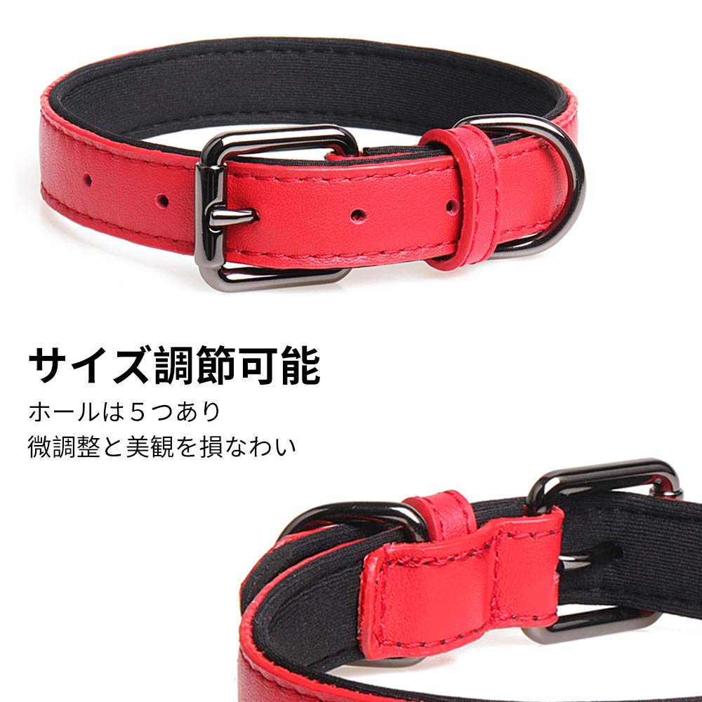 Amazon | 犬 首輪 犬の首輪 犬首輪 革 犬用 小型犬・中型犬・大型犬