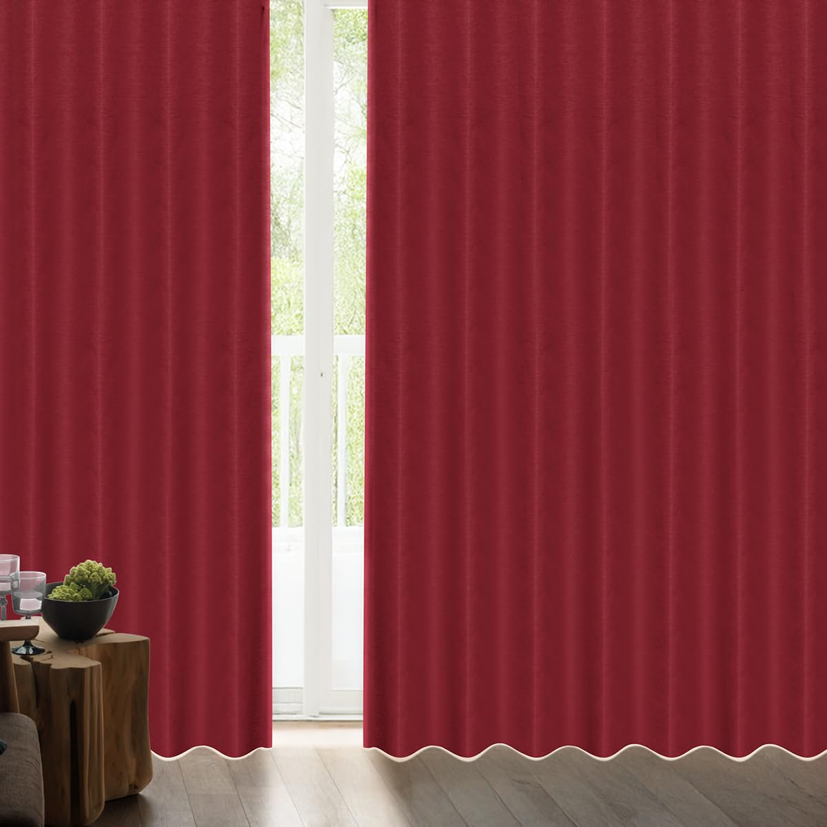 Amazon｜[カーテンくれない] 断熱・遮熱カーテン「静 Shizuka」完全