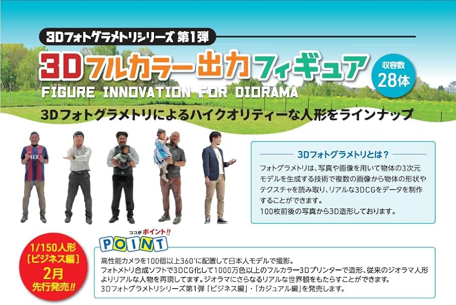 Amazon.co.jp: takeda タケダ ジオラマ人形 3Dフルカラー 1/150 28体