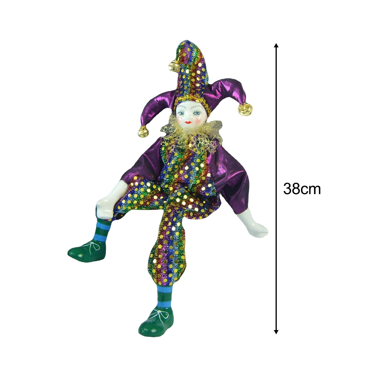 Amazon | predolo 手作り磁器ピエロ人形ピエロアクションフィギュア