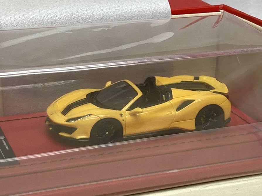 Amazon.co.jp: Rotating Wheel 1/64 Ferrari 488 Pista Spider Yellow