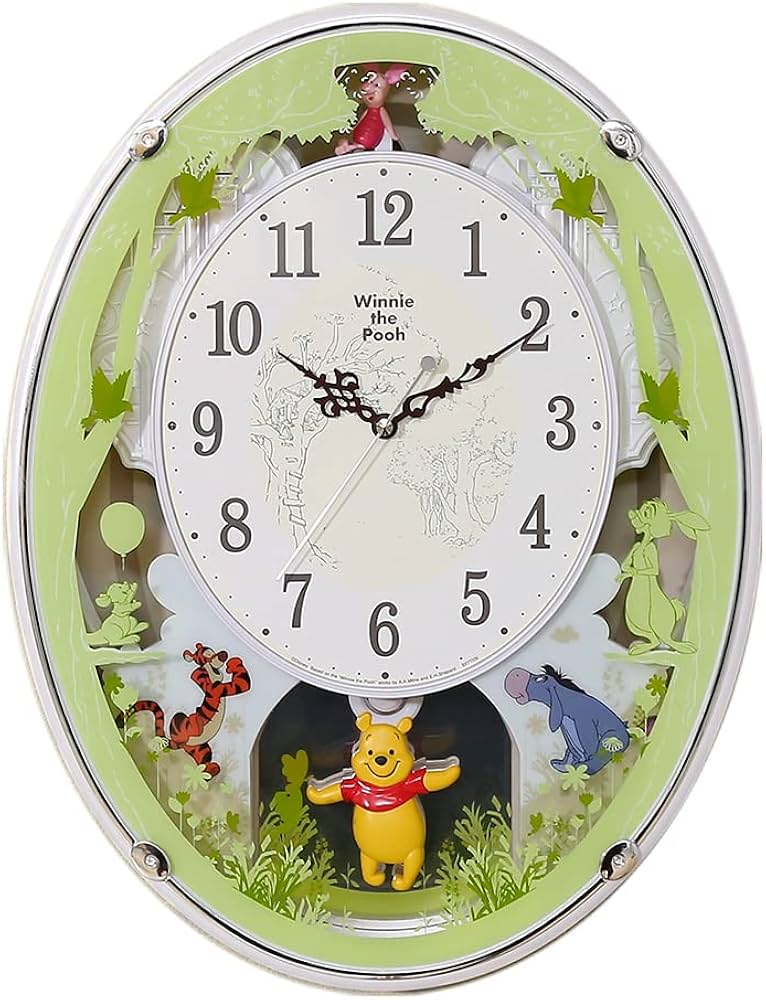 Amazon.co.jp: 掛け時計 くまのプーさん からくり時計 28曲の選べる