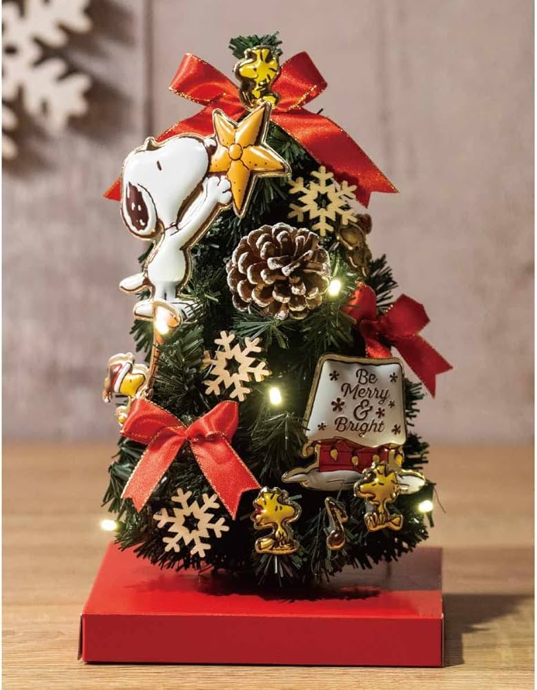 Amazon | 【廃番】ミニツリー スヌーピー24cm 【 クリスマスツリー