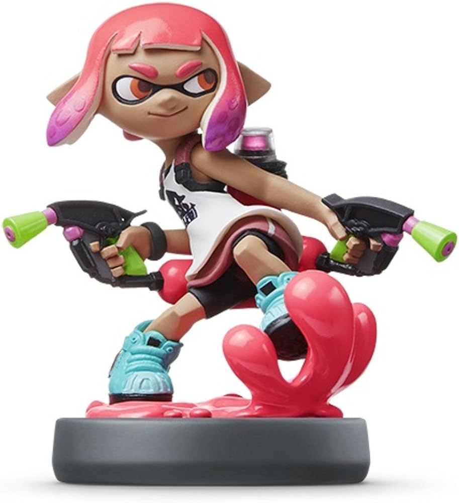 Amazon.com: Nintendo amiibo - Inkling Girl (Neon Pink) (Splatoon