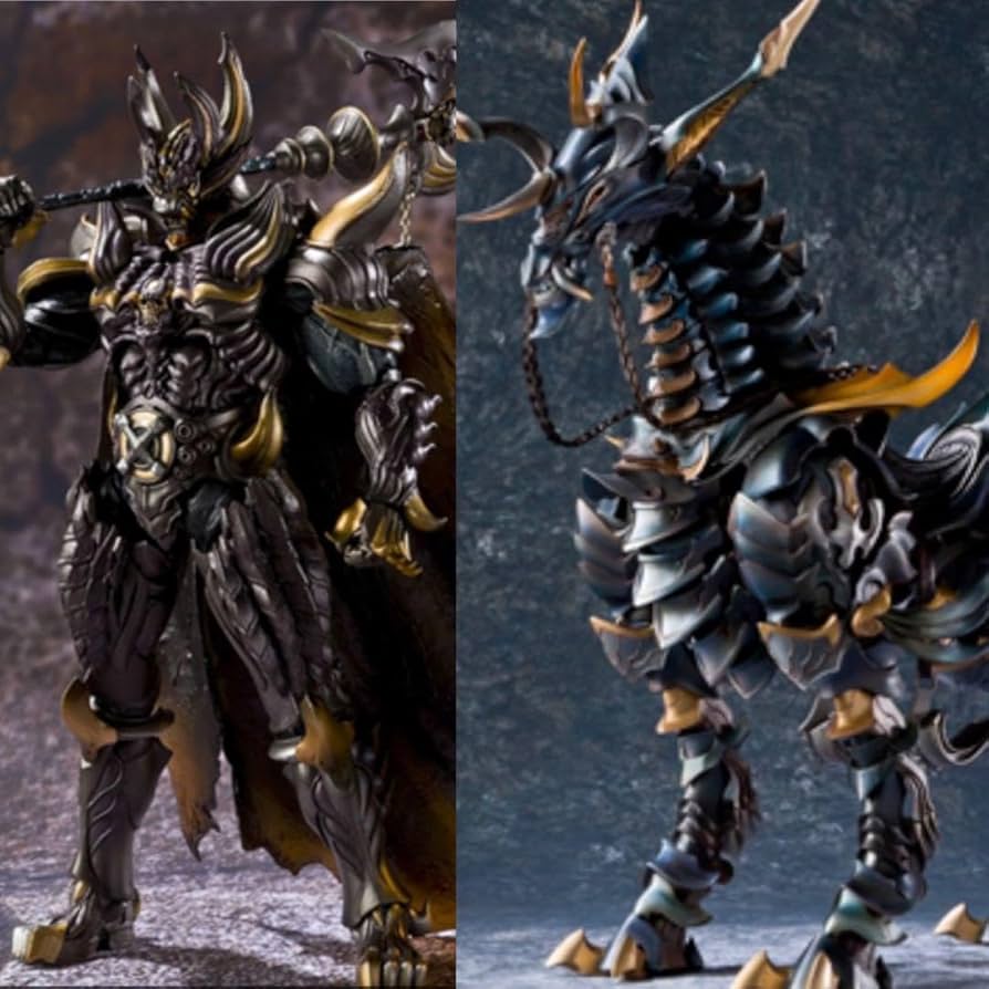 Amazon.co.jp: 牙狼 GARO 魔戒可動 暗黒騎士 キバ 魔導馬 ライゴウ