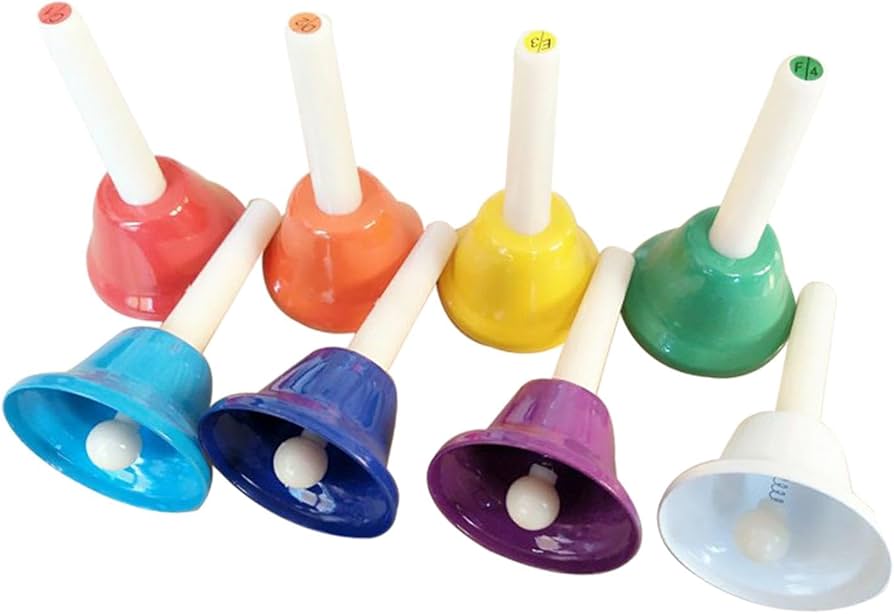 Amazon | Folpus ミュージックベル 8色セット ハンドベル ミュージック