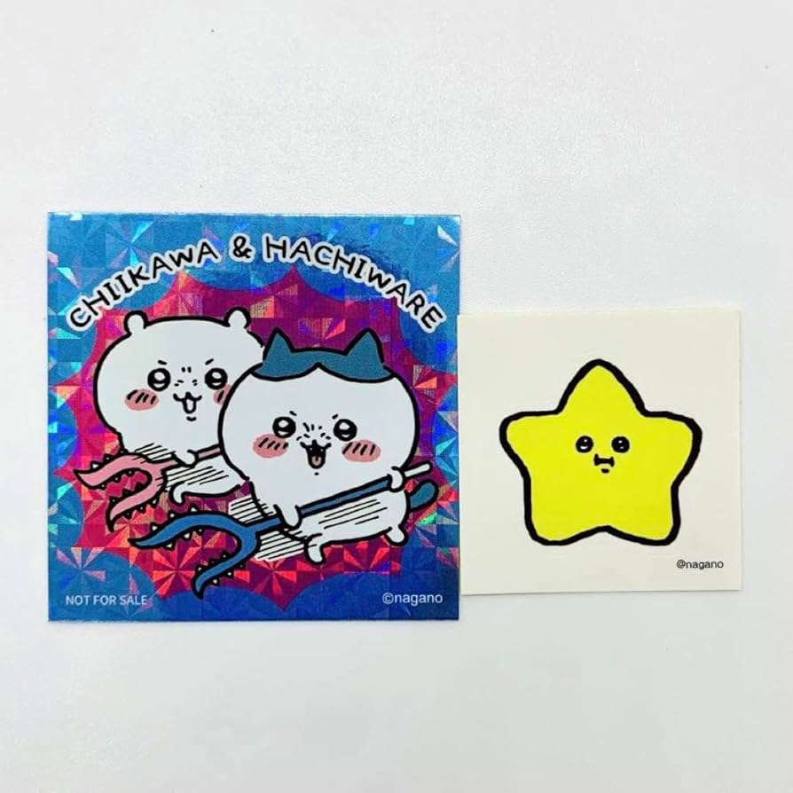 Amazon.co.jp: ちいかわ ハチワレ ステッカー ノベルティ ちいかわ