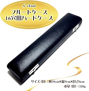 Amazon | A'sTool フルート ハードケース 黒 レザータイプ 木管楽器