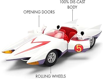 Amazon.com: Jada Mach 5 Speed Racer, White Toys 35882-1/32 Scale
