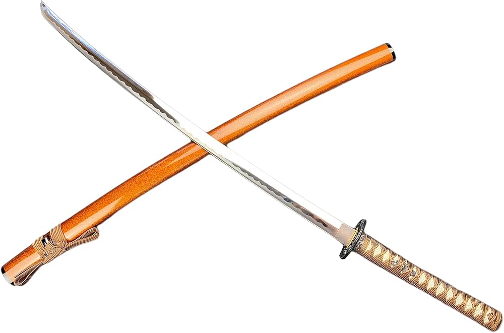 Amazon.co.jp: 模造刀 岐阜 関 紅葉大刀 金茶 並刀身 上仕上げ SW