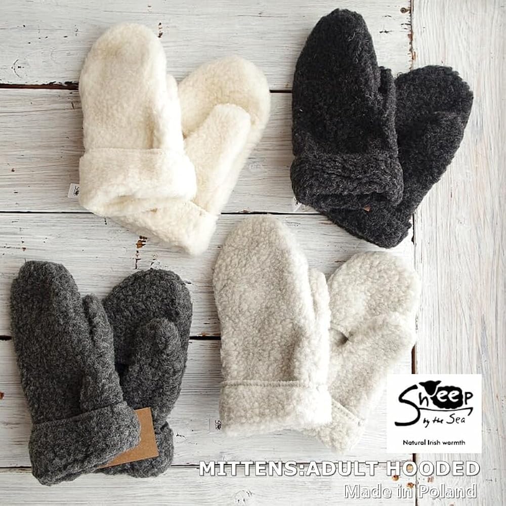 Amazon | [Sheep by the Sea] シープバイザシー MITTENS:ADULT HOODED