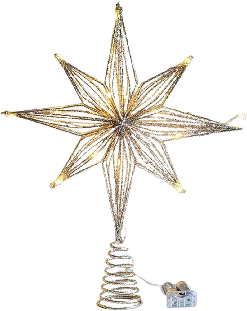 Amazon.co.jp: JOLUCE クリスマス ツリートップ スター クリスマス