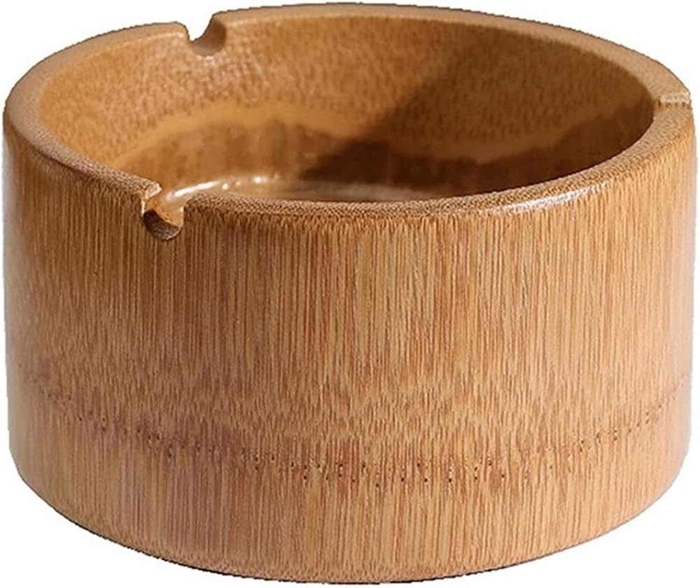 Amazon.co.jp: CULPRT 竹の灰皿、オフィスの装飾用の防風机の灰皿