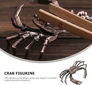 Amazon.co.jp: Kisangel 銅製のカニの像合金の蟹の置物のレトロな動物