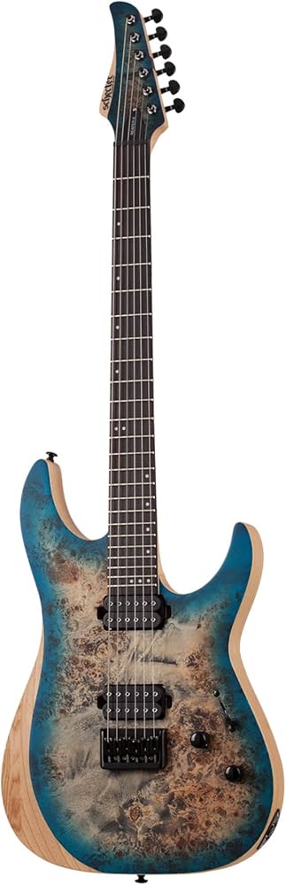 Amazon.com: Schecter Reaper-6 - Satin Sky Burst : Musical Instruments