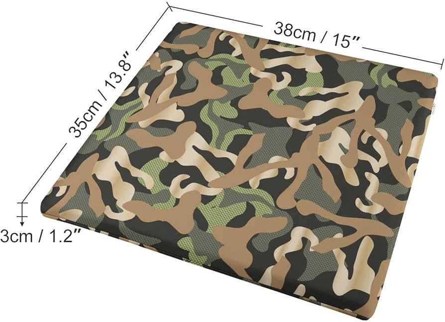 Amazon.co.jp: 座布団 クッション イエロー 迷彩柄 カモフラージュ