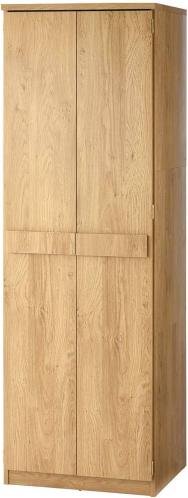 Amazon｜ぼん家具 ワードローブ 扉付き 木製 クローゼット 衣類収納 2