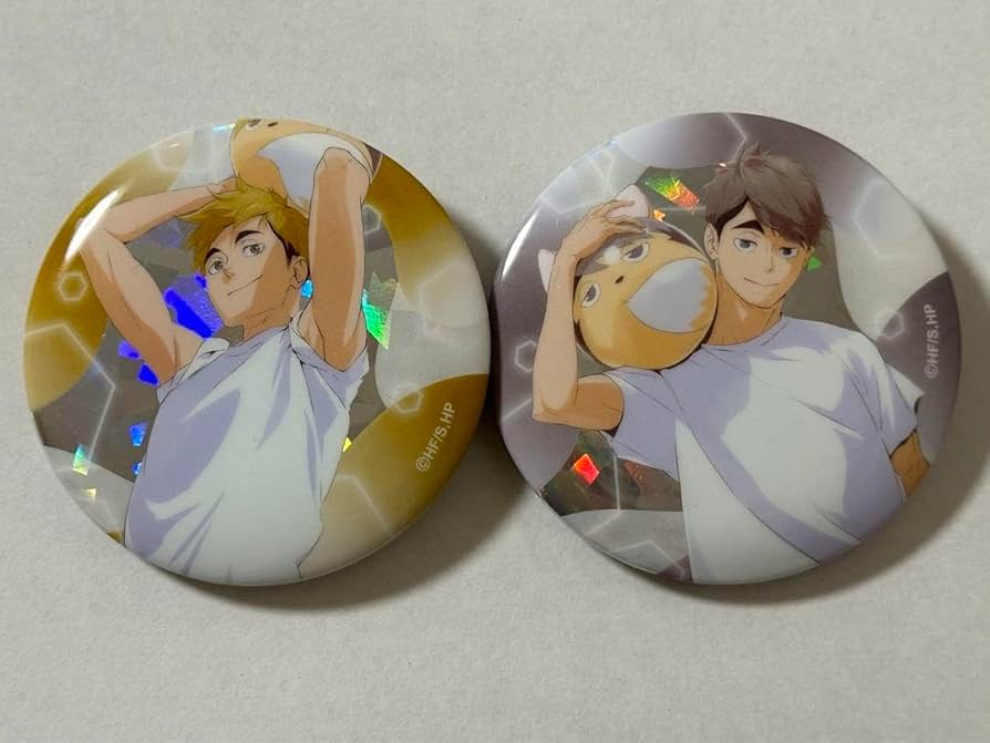 Amazon.co.jp: ハイキュー トレーディング ホログラム 缶バッジ ビーチ