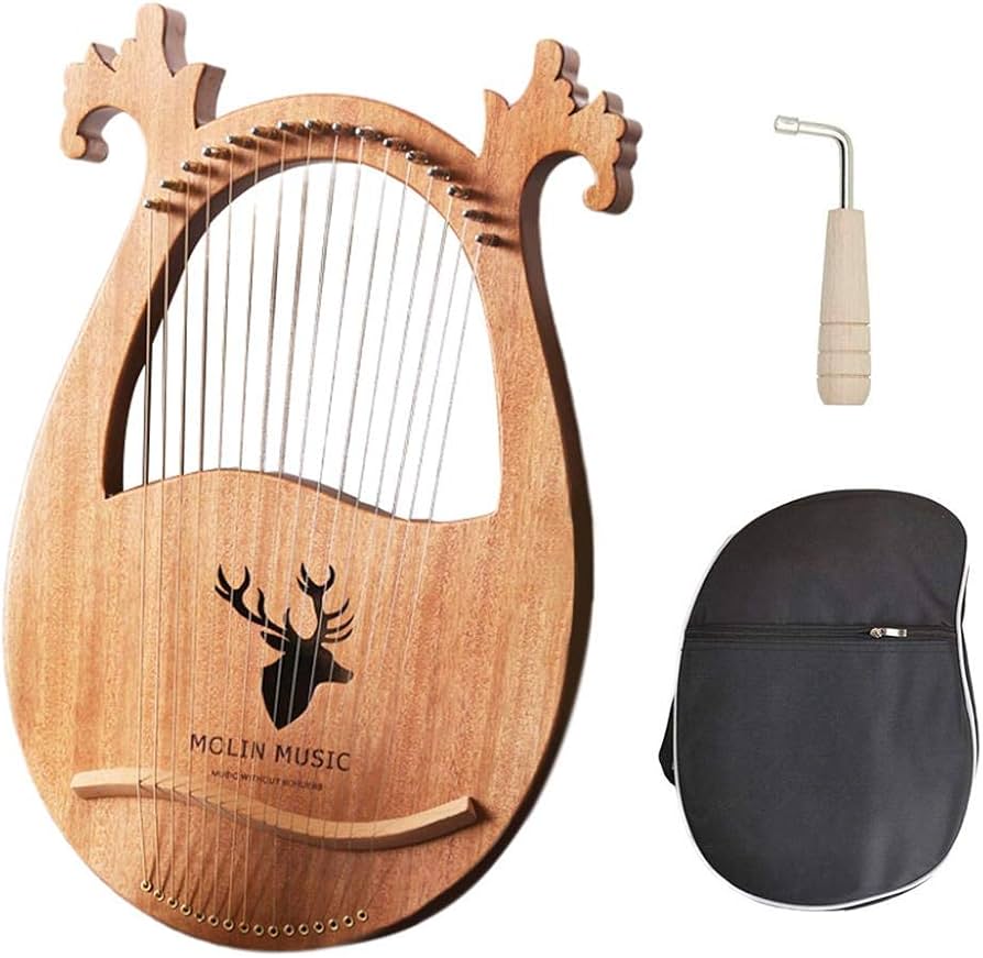 Amazon | 16トーンマホガニーハープ,16弦ハープ,Lyre Harpセット