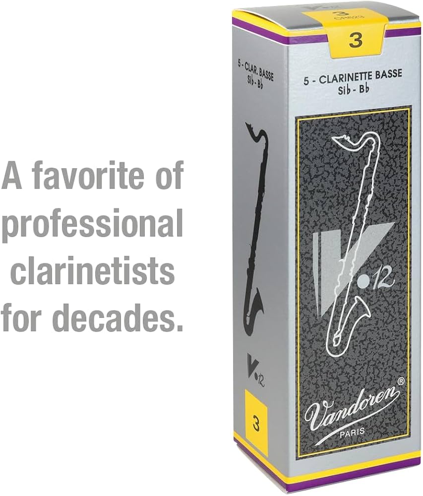 Amazon.co.jp: バンドーレン バスクラリネットリード V.12 硬さ:3 (5枚