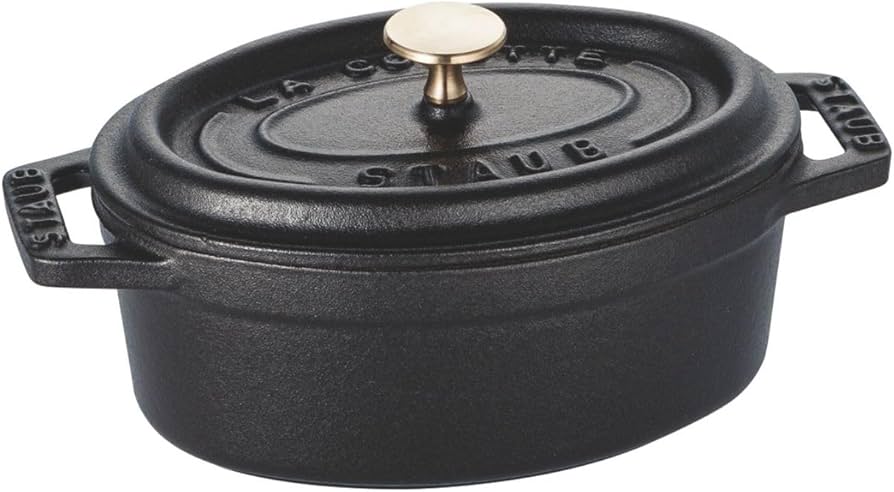 Amazon｜staub ストウブ 「 ミニ ピコ ココット オーバル ブラック