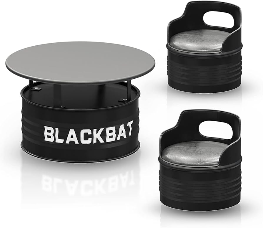 Amazon.co.jp: カウンターテーブルチェアセット ドラム缶のテーブルと