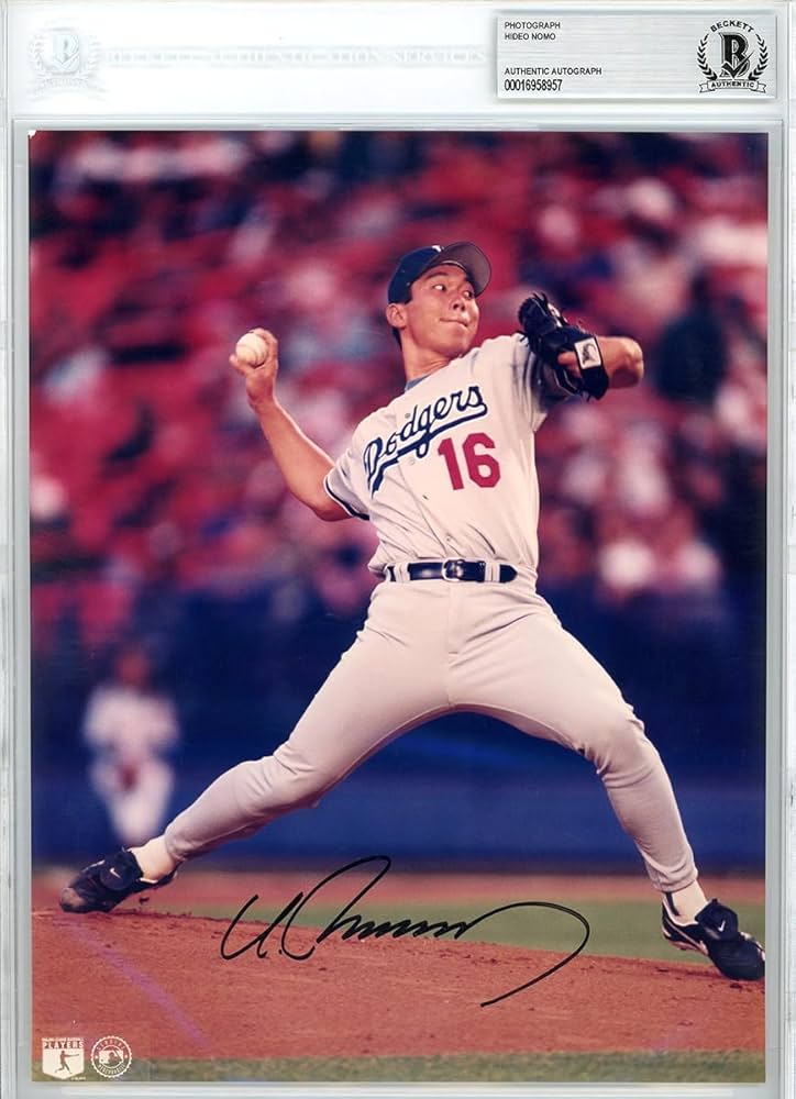 Amazon.co.jp: 希少 野茂英雄 メジャー初期型 直筆 サイン 入り 1995年