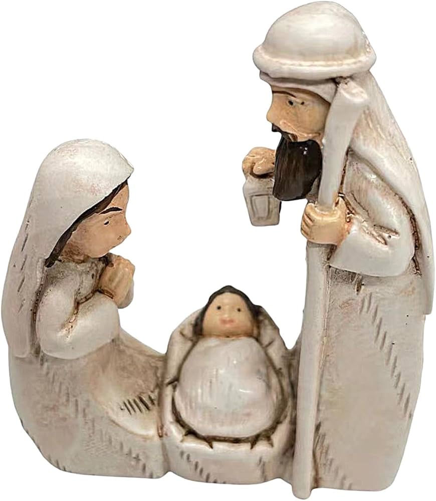 Amazon.co.jp: キリスト降誕の彫刻、イエス・キリスト、聖マリアと