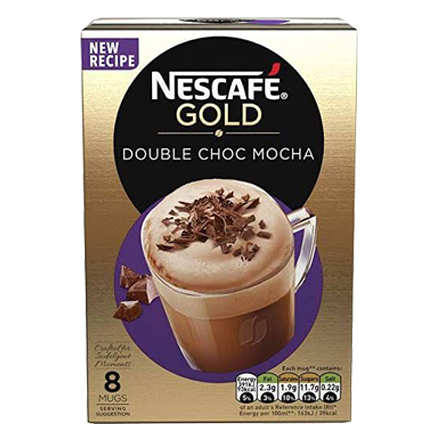 Amazon.com : Nescafe Gold Double Choc Mocha - 2 Pack Pouch, 2 x