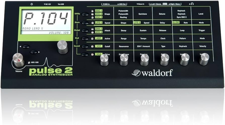 Amazon | Waldorf Pulse 2アナログシンセサイザー | シンセサイザー