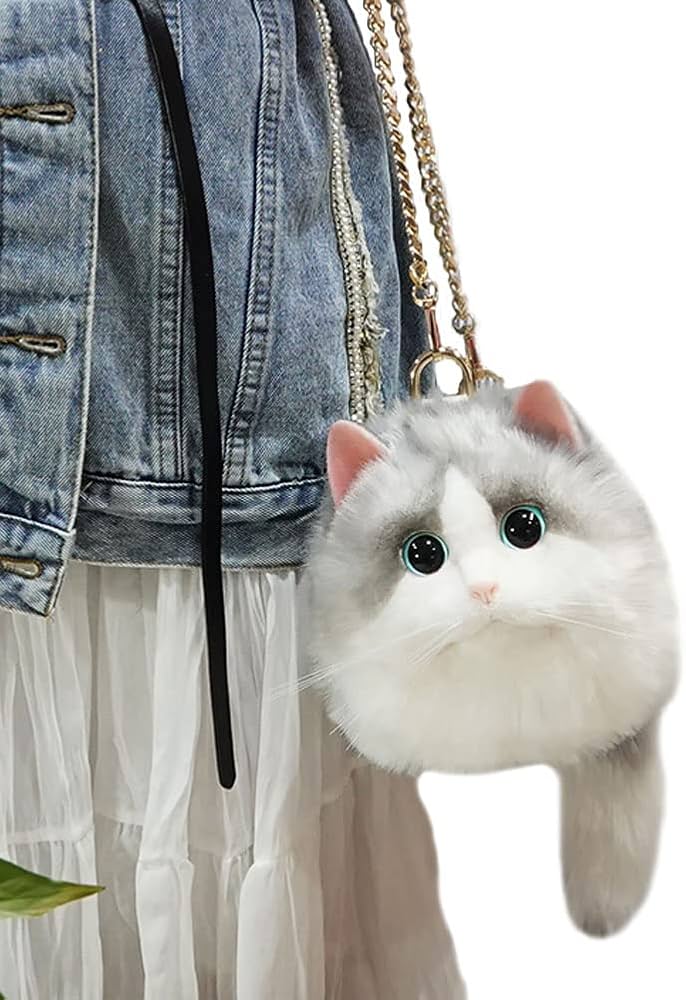 Amazon.co.jp: HIGHAWK 猫 リアル 本物そっくり ぬいぐるみ バッグ