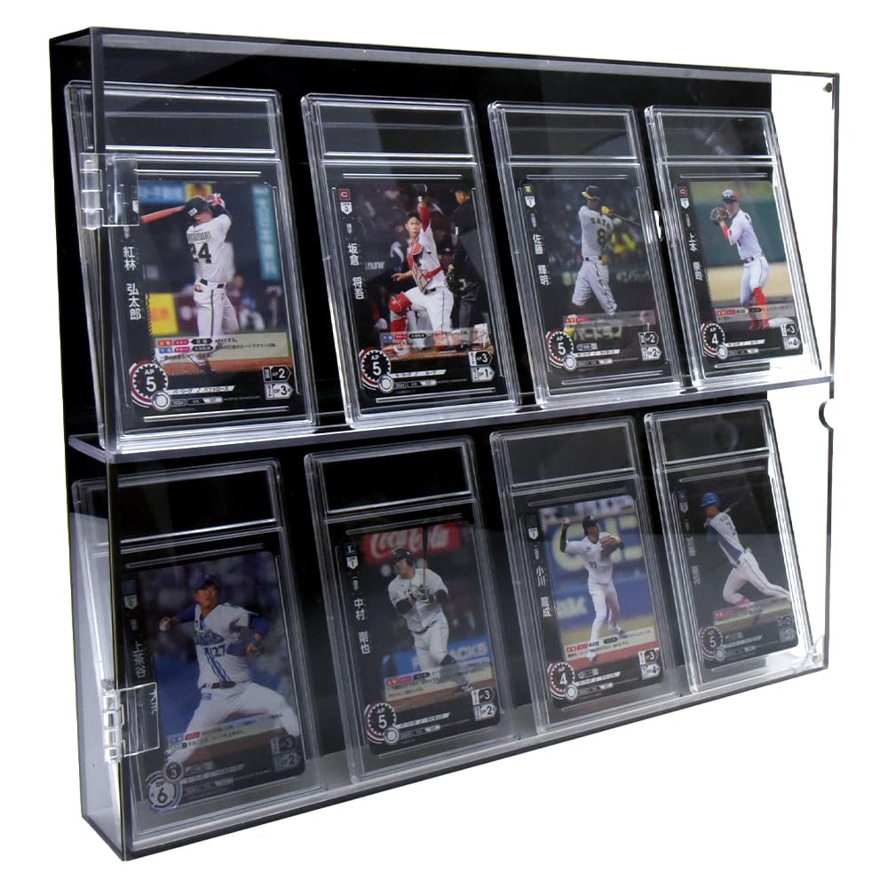 Amazon.co.jp: トレカディスプレイケース PSA対応 卓上/壁掛け 防汚