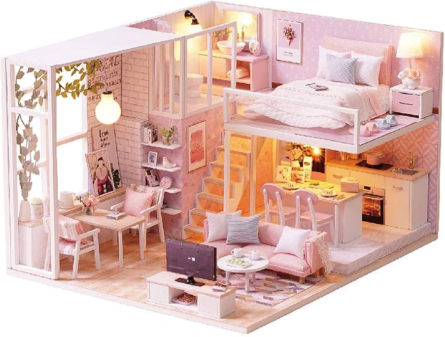 Amazon | moin moin ドールハウス ミニチュア 手作りキット セット