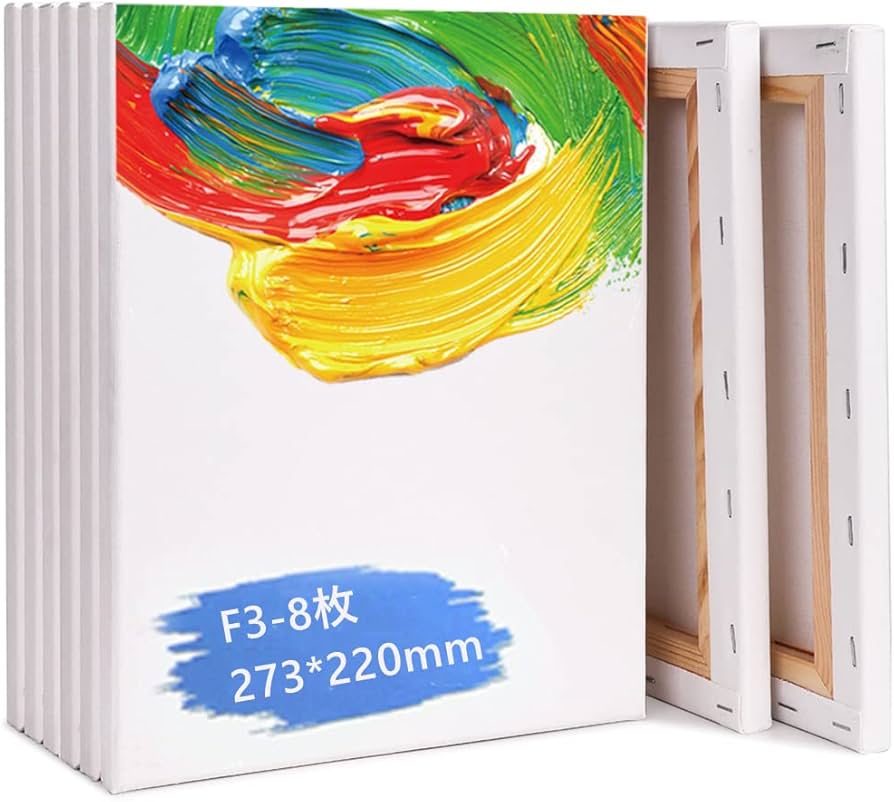 Amazon.co.jp: 張りキャンバス F3 キャンバス 油絵 画材 キャンバス