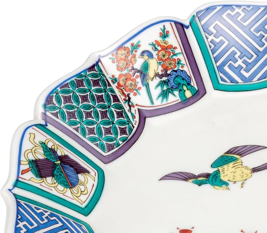 Amazon｜九谷焼いわたや(Kutaniyakiiwataya) 盛皿(10号)古九谷 K8-358