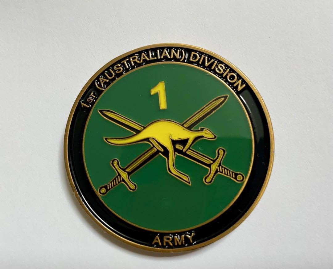 Amazon.co.jp: オーストラリア陸軍 豪軍 第一師団 チャレンジコイン