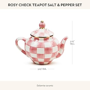 Amazon.com: MACKENZIE-CHILDS Teapot Salt and Pepper Shaker Set