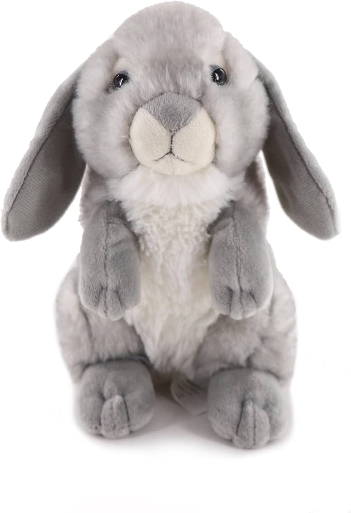 Amazon.co.jp: お庭と牧場の動物シリーズ 垂れ耳うさぎグレー