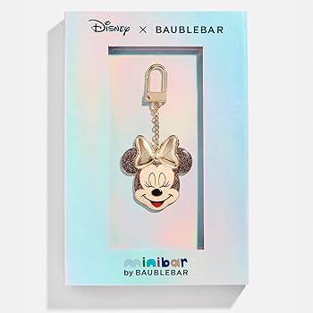 Amazon.com: BaubleBar Kid's Birthday Minnie Mouse Disney Bag Charm