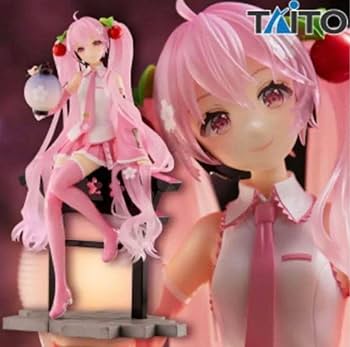 Amazon | 桜ミク AMP＋ フィギュア 桜提灯ver. タイクレ限定、通常 2