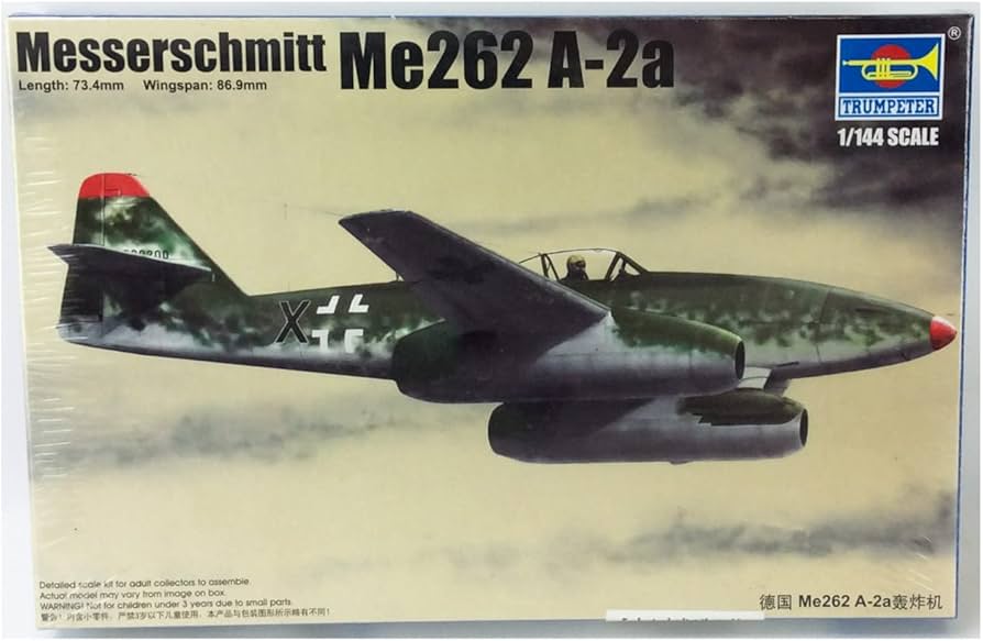 Amazon | トランペッター 1/144 メッサーシュミットMe262 A-2a