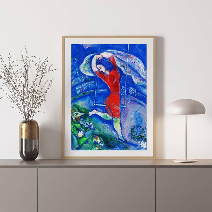 Amazon.co.jp: マルク・シャガール《アクロバットまたは空中ブランコの