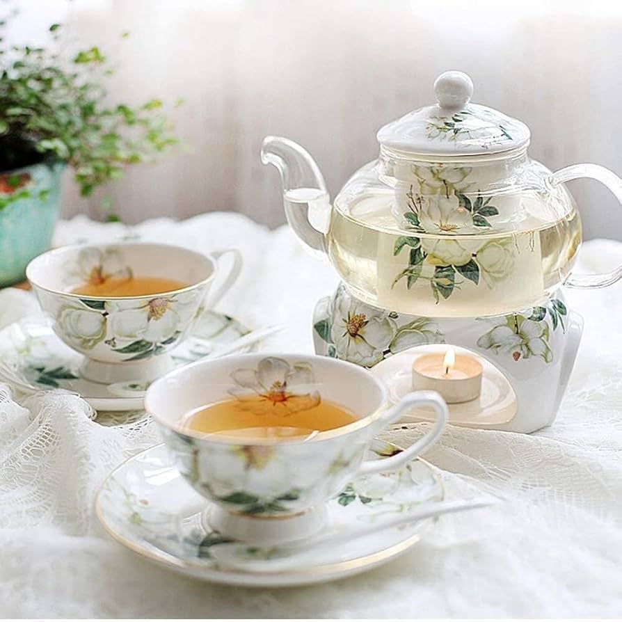 Amazon｜ティーセット コーヒーカップセット 紅茶ポット セット 6